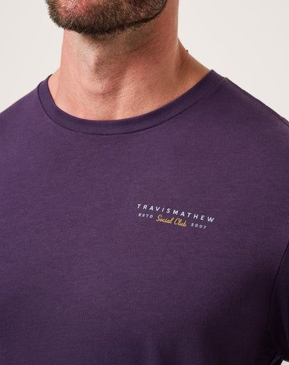 Social Hour Tee Purple Velvet | Travis Mathew Trusted