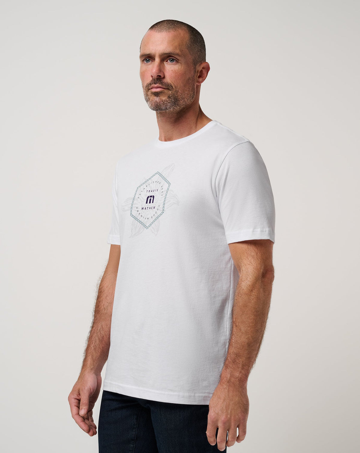 Money Talks Tee White | Travis Mathew Smart Buy