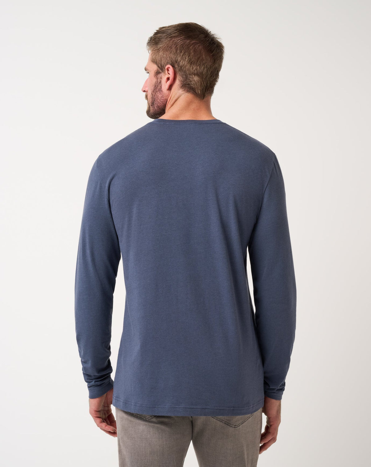 Cloud Crew Long Sleeve Tee Blue Nights | Travis Mathew Hot Sale