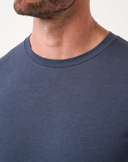 Cloud Crew Long Sleeve Tee Blue Nights | Travis Mathew Hot Sale