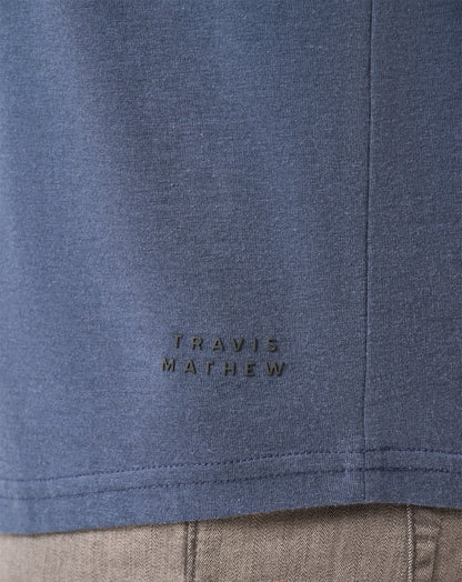 Cloud Crew Long Sleeve Tee Blue Nights | Travis Mathew Hot Sale