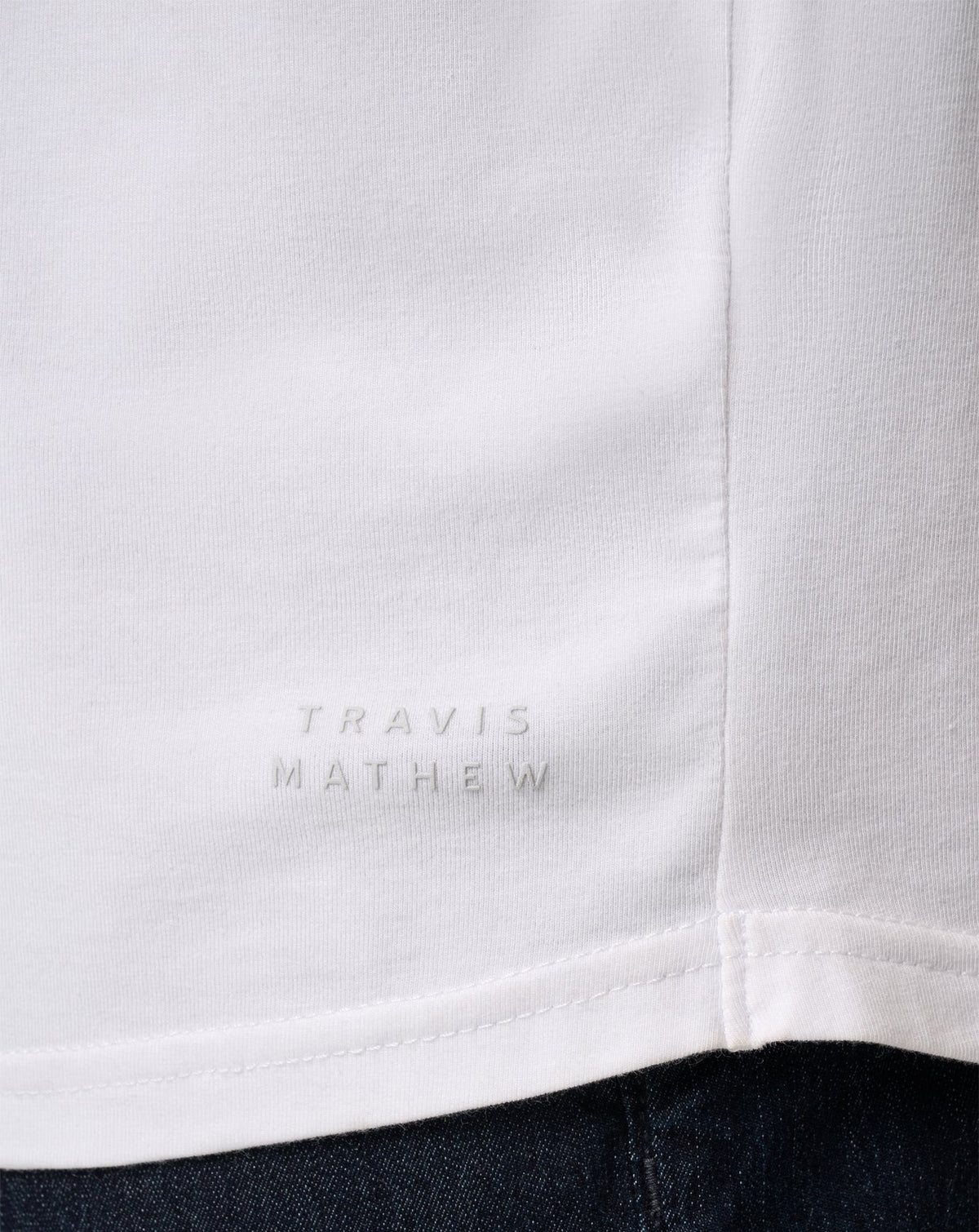 Cloud Crew Long Sleeve Tee White | Travis Mathew Trusted