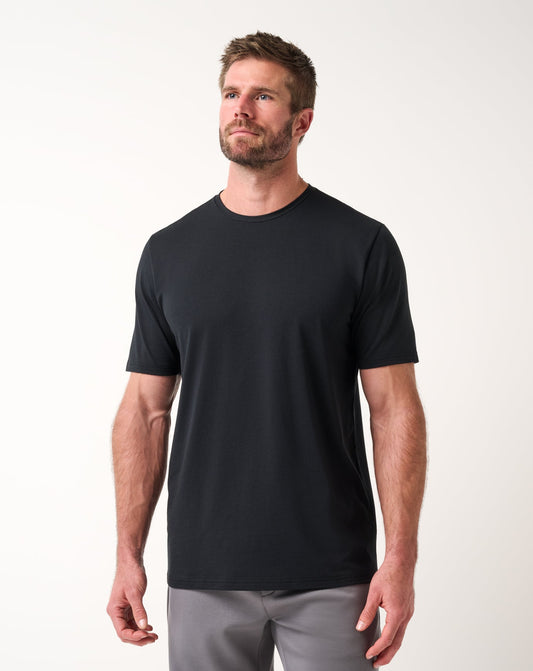 Performance Jersey Tee Black | Travis Mathew Classic