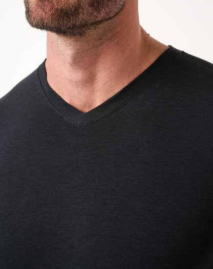 Cloud V-Neck Tee Black | Travis Mathew Discount
