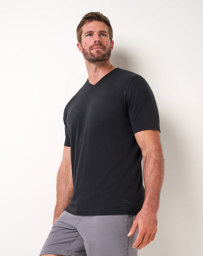 Cloud V-Neck Tee Black | Travis Mathew Discount