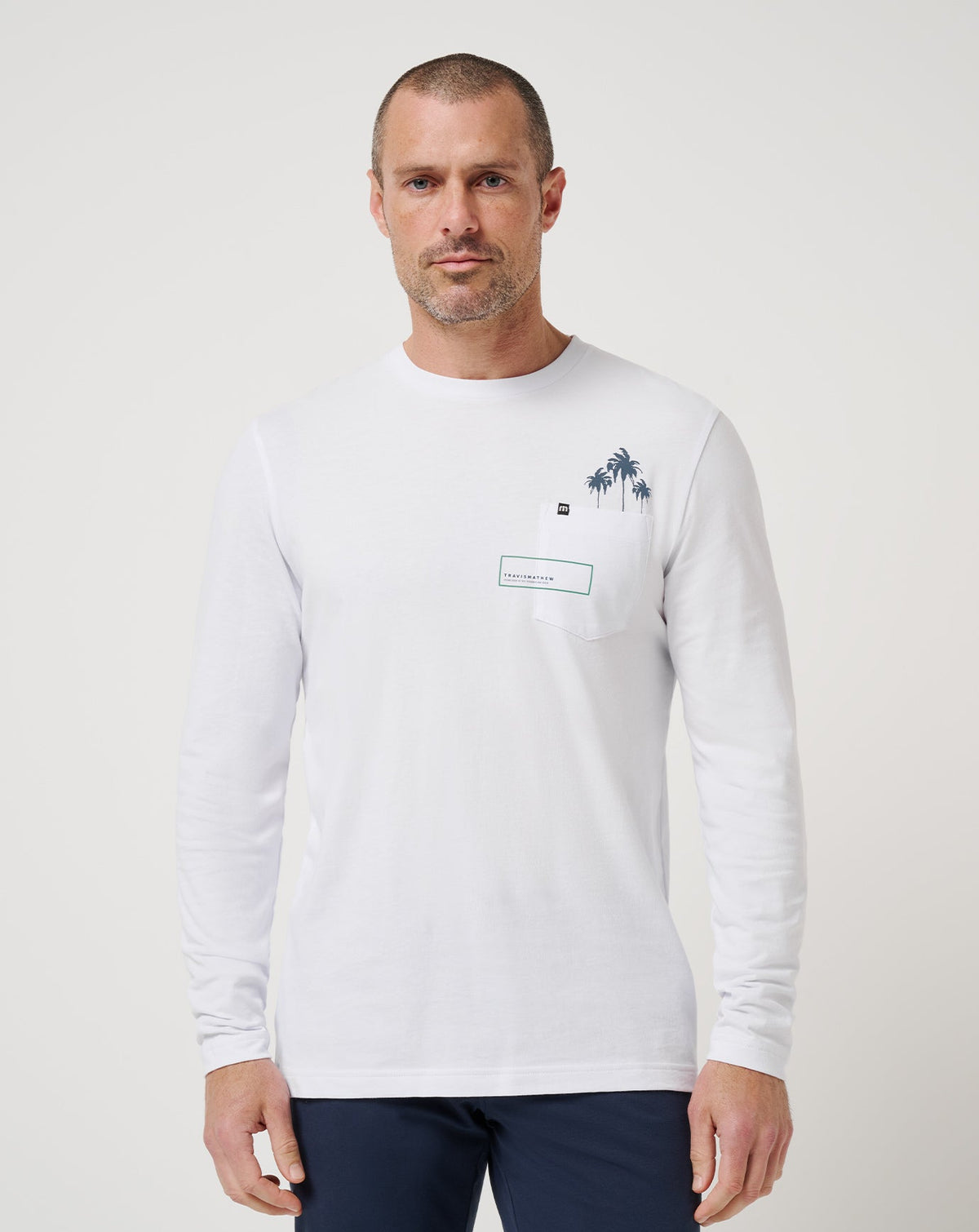 Reef Stop Long Sleeve Tee White | Travis Mathew Hot Sale