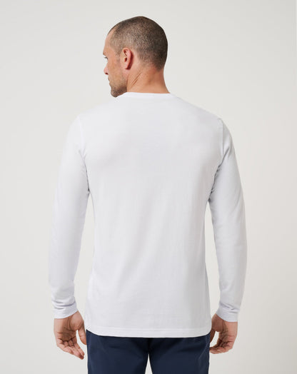 Reef Stop Long Sleeve Tee White | Travis Mathew Hot Sale