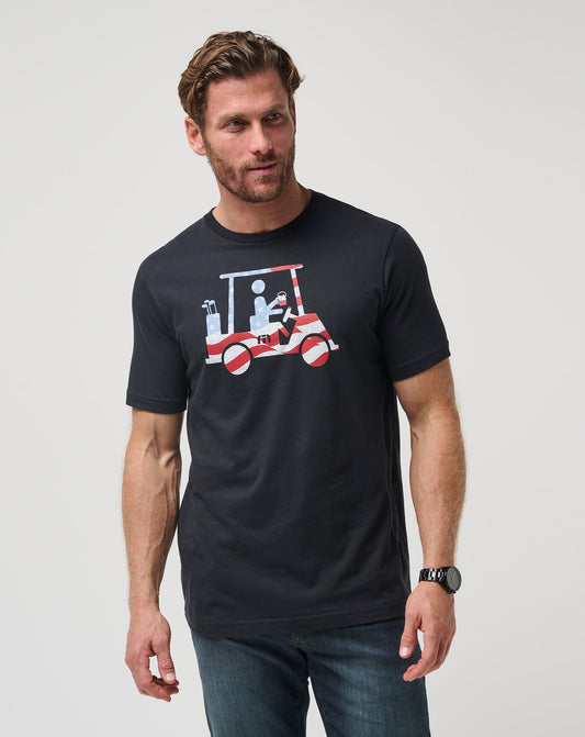 Five K Day Tee Black | Travis Mathew Essential