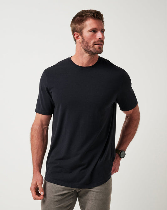 Cloud Crew Tee Black | Travis Mathew Customer Favorite