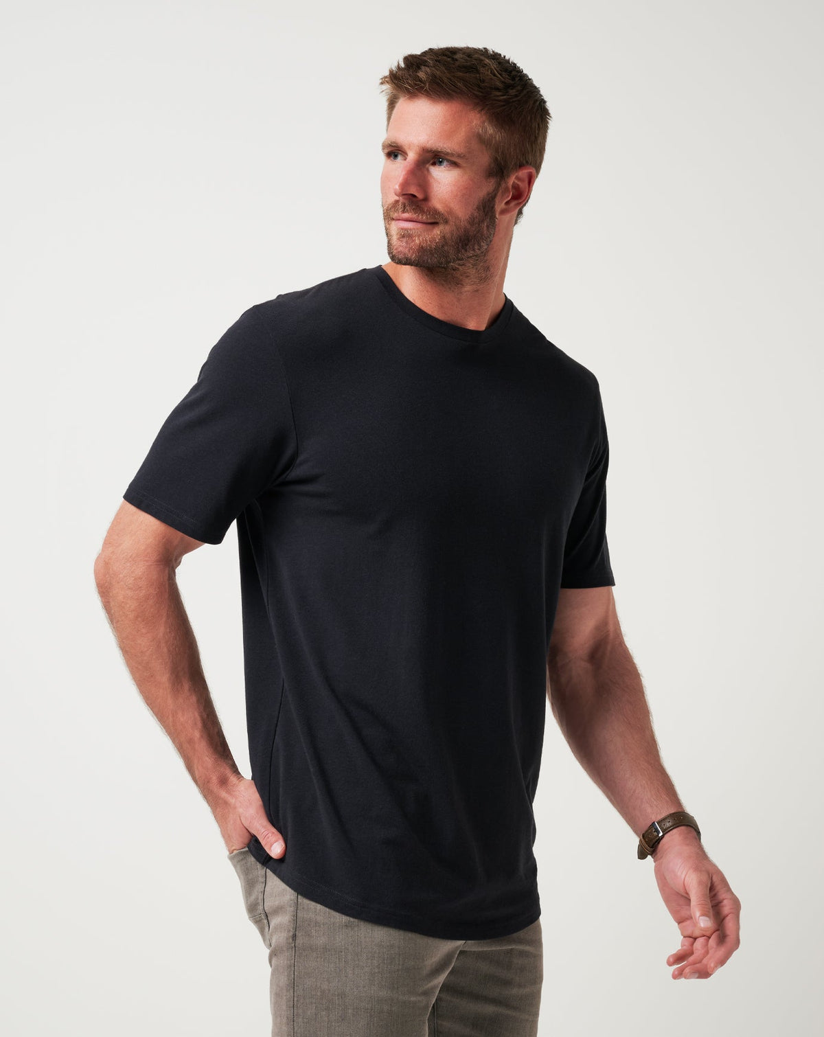 Cloud Crew Tee Black | Travis Mathew Customer Favorite
