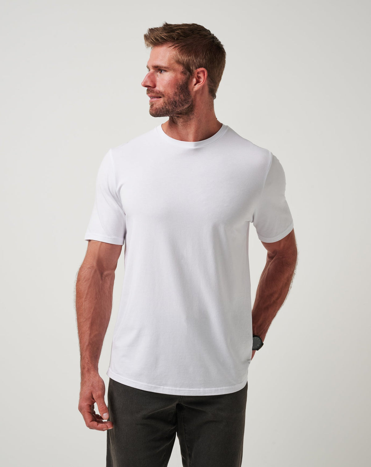 Cloud Crew Tee White | Travis Mathew Everyday
