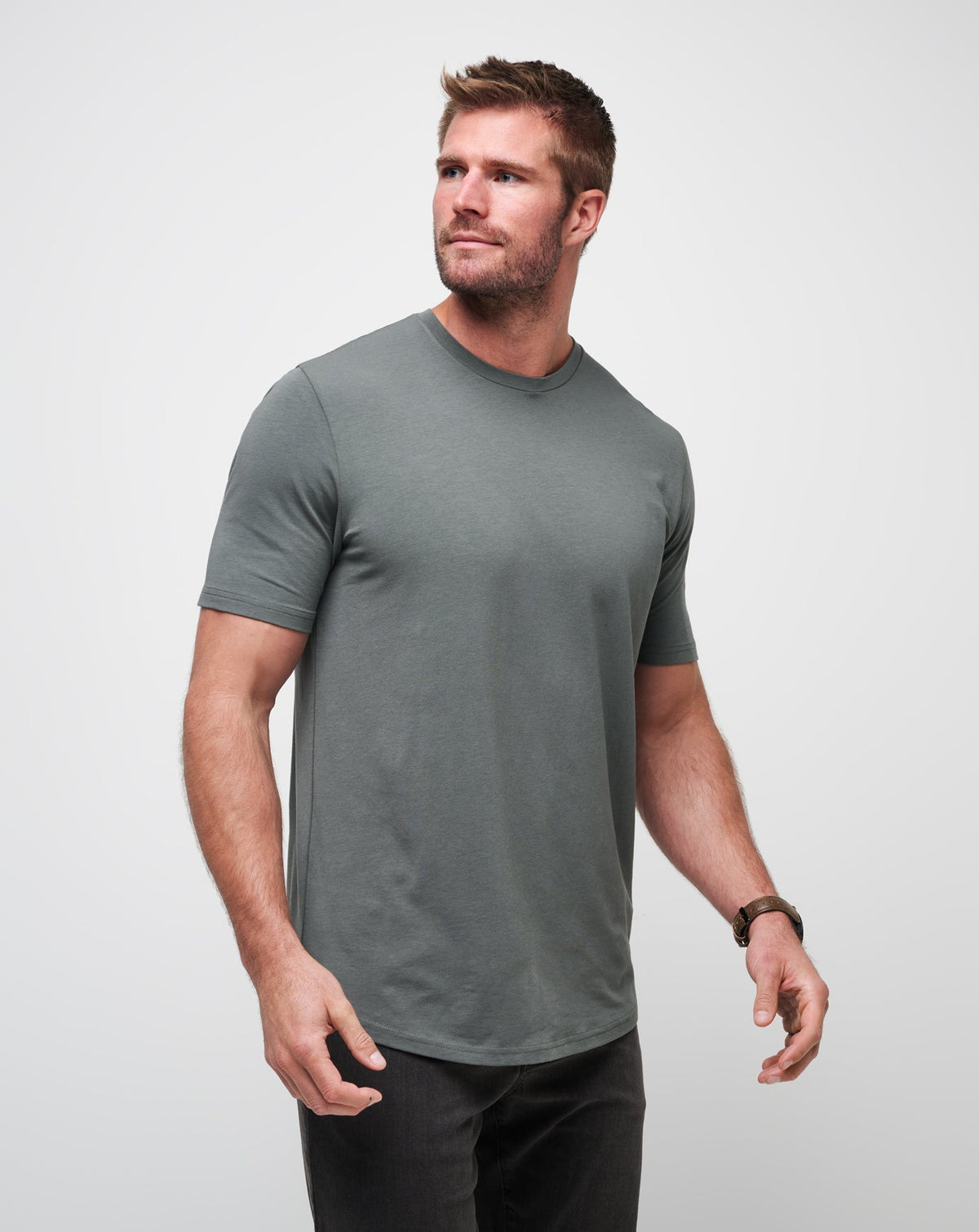 Cloud Crew Tee Dark Olive | Travis Mathew Best Seller