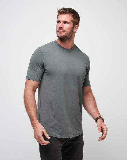 Cloud Crew Tee Dark Olive | Travis Mathew Best Seller