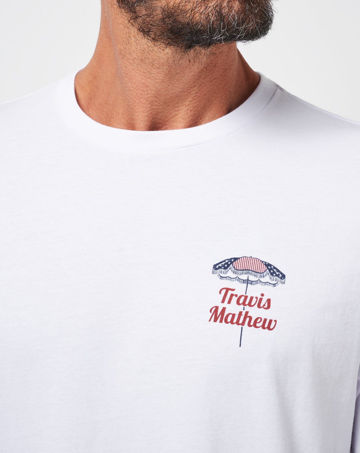 Born On The Fourth Tee White | Travis Mathew Premium