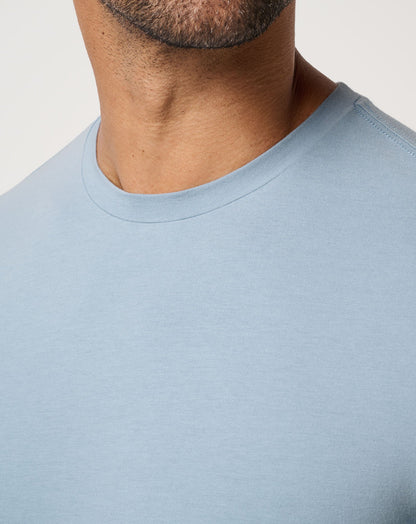Cloud Crew Tee Ash Blue | Travis Mathew Smart Buy