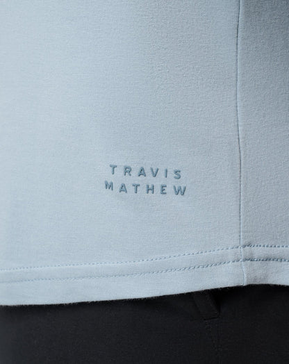 Cloud Crew Tee Ash Blue | Travis Mathew Smart Buy
