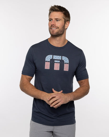 Solar Flare Tee Blue Nights | Travis Mathew Discount