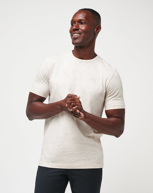 Warmer Tides Tee Moonbeam | Travis Mathew Top Pick