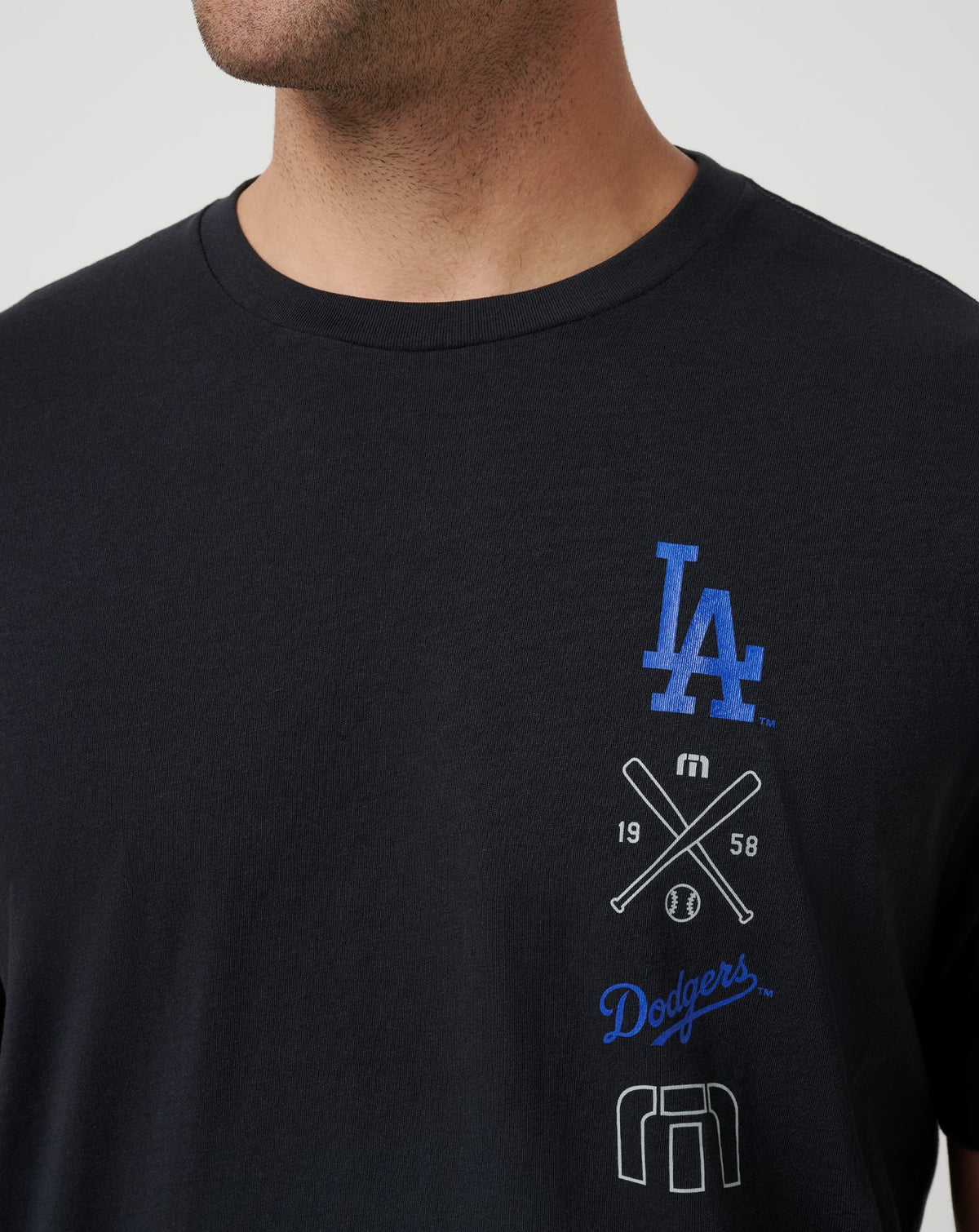 Los Angeles Dodgers Sunset Slam 2.0 Tee Black | Travis Mathew Essential