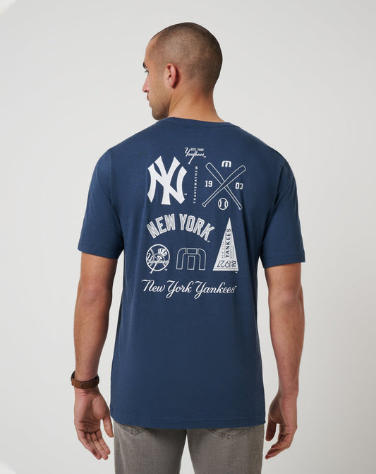 New York Yankees Friendly Rivalry Tee Navy | Travis Mathew Classic