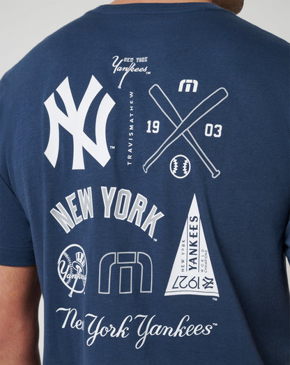 New York Yankees Friendly Rivalry Tee Navy | Travis Mathew Classic