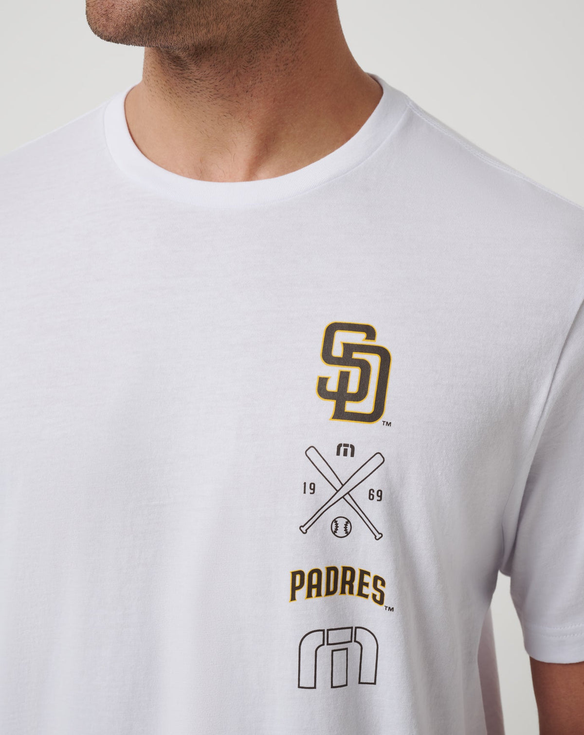 San Diego Padres Sunset Slam 2.0 Tee White | Travis Mathew Top Pick