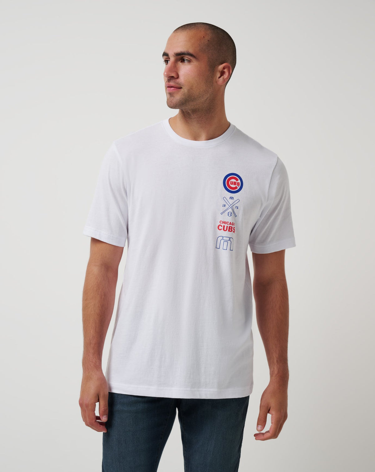 Chicago Cubs Sunset Slam 2.0 Tee White | Travis Mathew Trusted