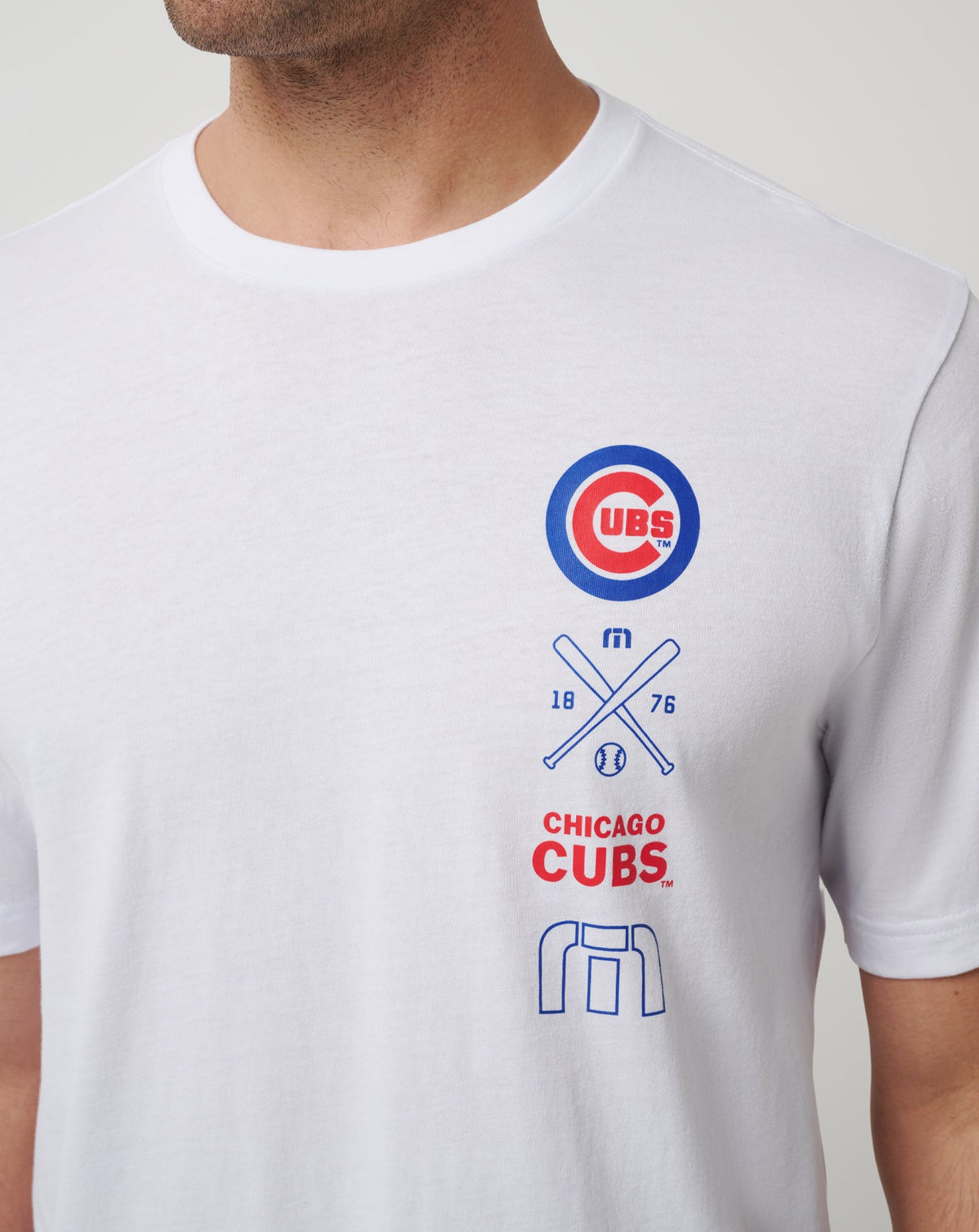 Chicago Cubs Sunset Slam 2.0 Tee White | Travis Mathew Trusted