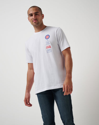 Chicago Cubs Sunset Slam 2.0 Tee White | Travis Mathew Trusted