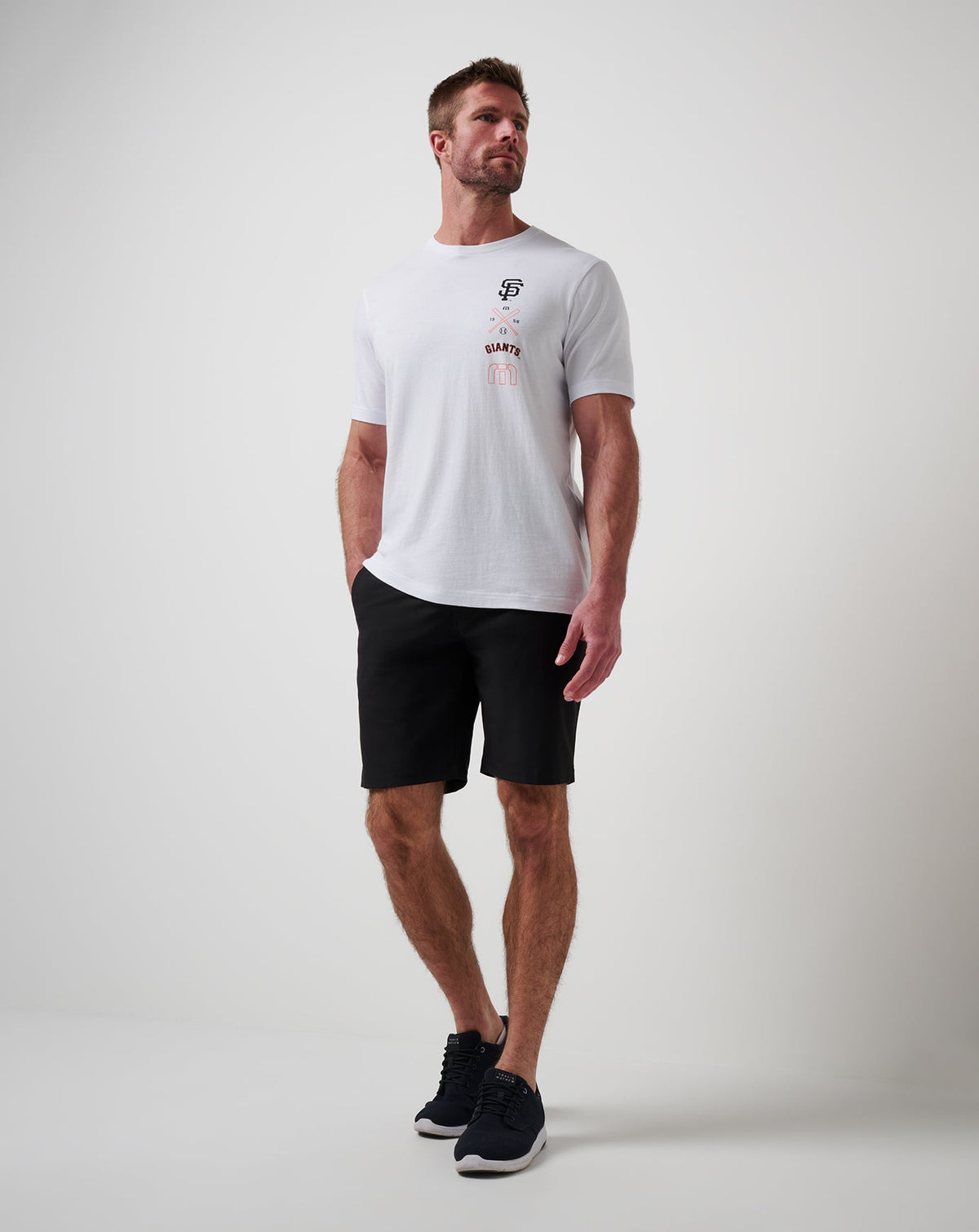 San Francisco Giants Sunset Slam 2.0 Tee White | Travis Mathew Signature