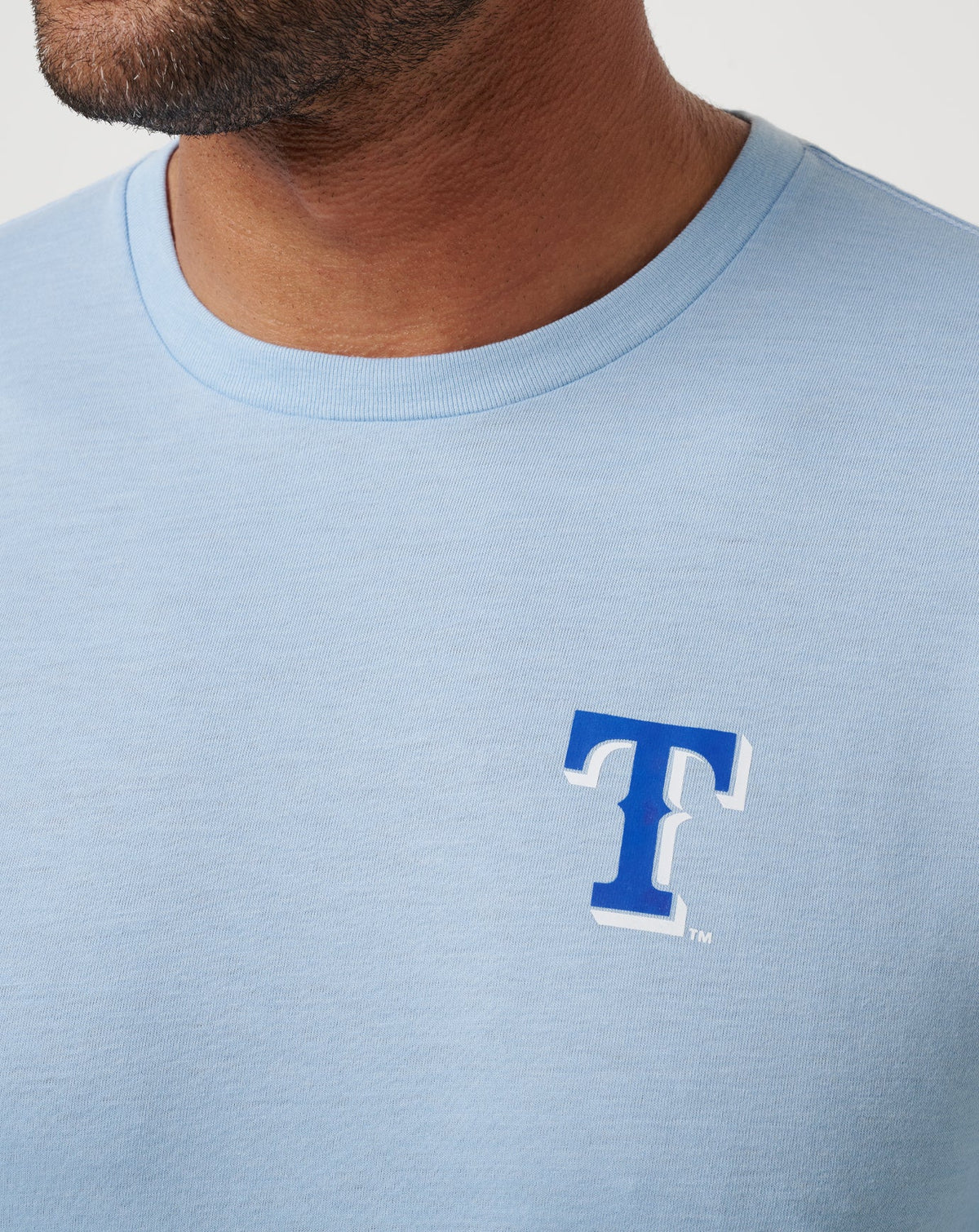 Texas Rangers Friendly Rivalry Tee Heather Blue | Travis Mathew Hot Sale