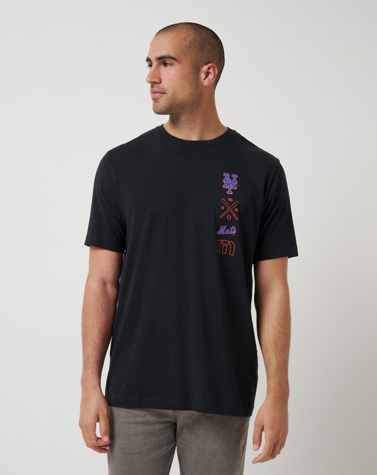 New York Mets Sunset Slam 2.0 Tee Black | Travis Mathew Smart Buy