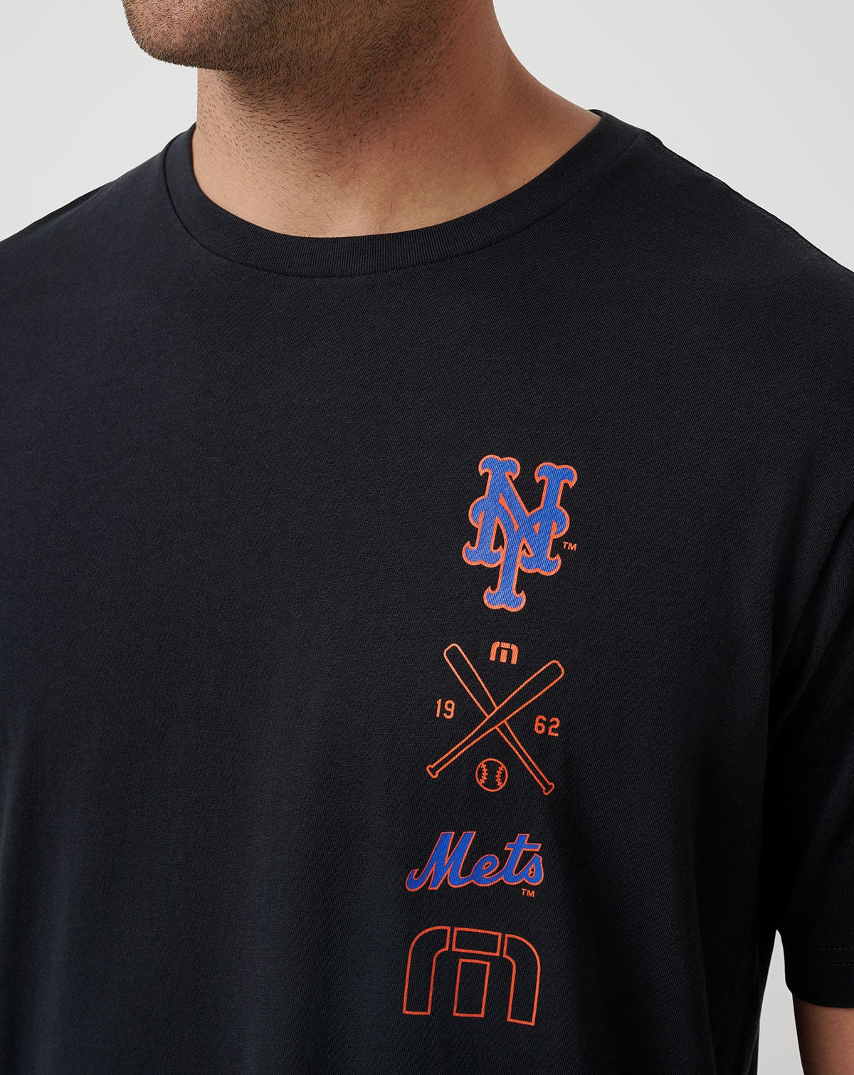 New York Mets Sunset Slam 2.0 Tee Black | Travis Mathew Smart Buy