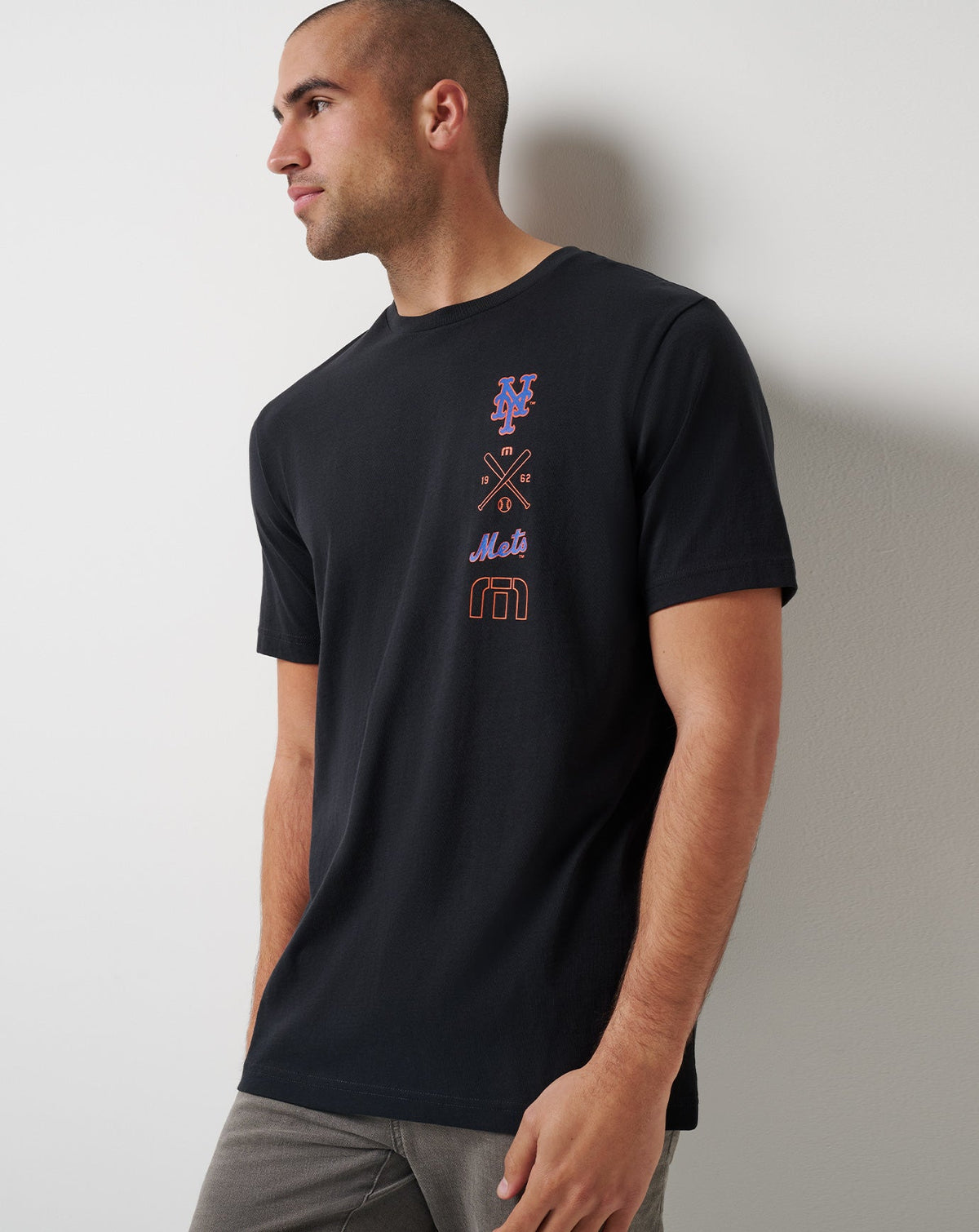 New York Mets Sunset Slam 2.0 Tee Black | Travis Mathew Smart Buy