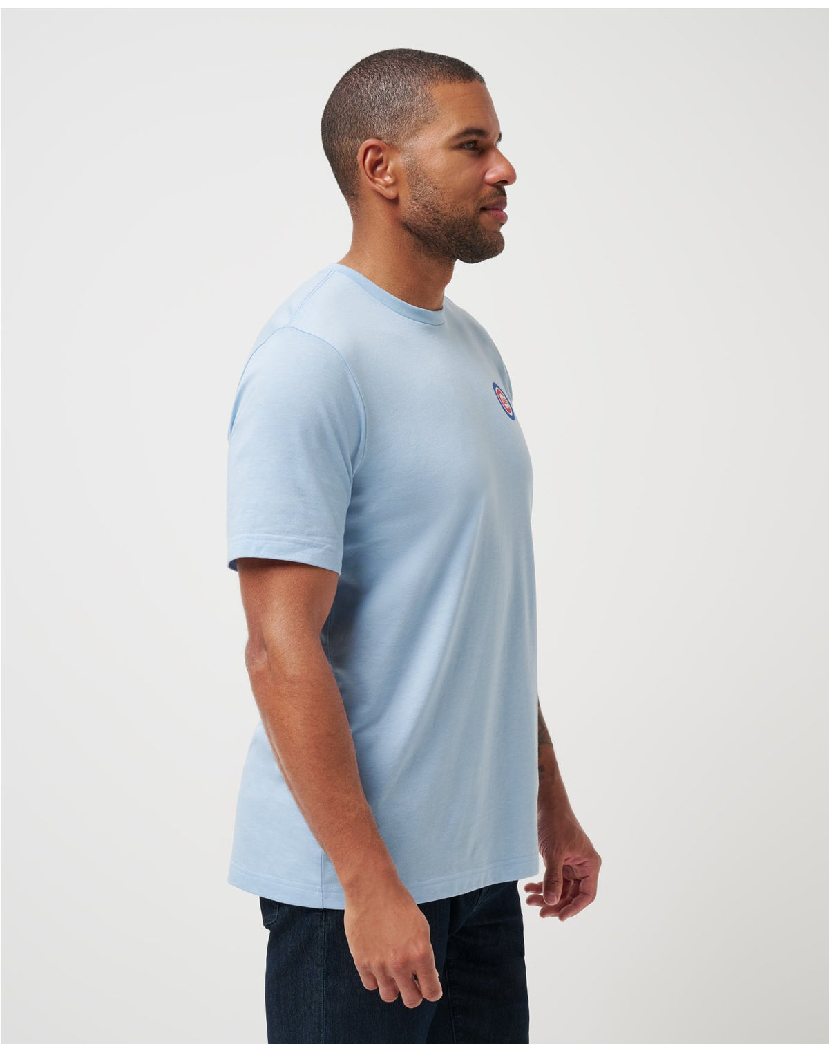 Chicago Cubs Friendly Rivalry Tee Heather Blue | Travis Mathew Recommended