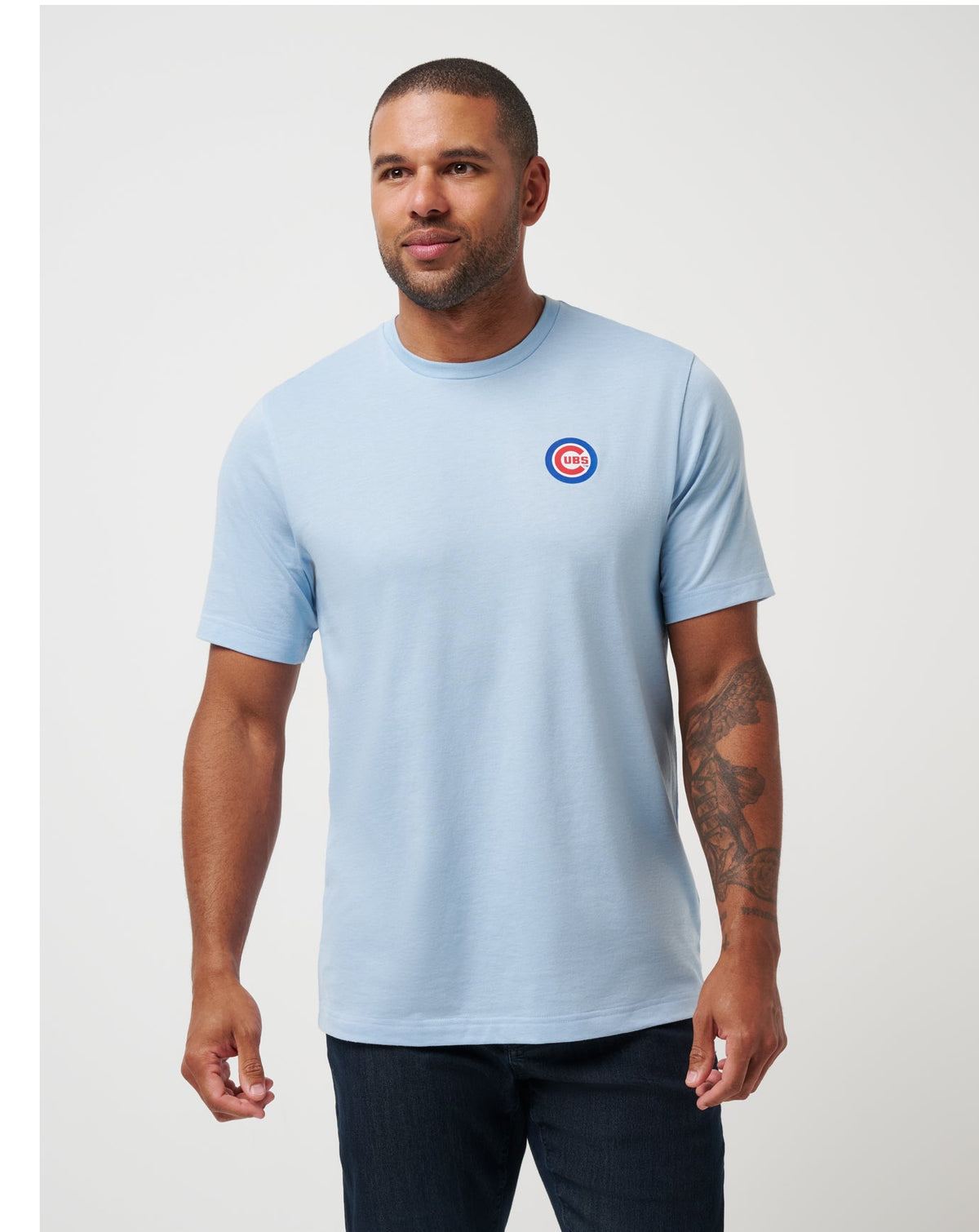 Chicago Cubs Friendly Rivalry Tee Heather Blue | Travis Mathew Recommended