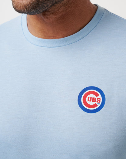 Chicago Cubs Friendly Rivalry Tee Heather Blue | Travis Mathew Recommended