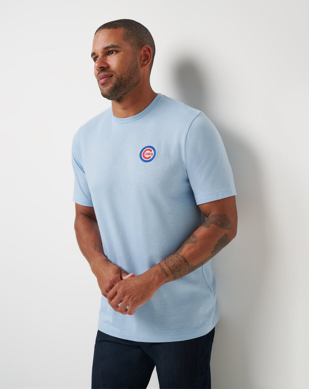 Chicago Cubs Friendly Rivalry Tee Heather Blue | Travis Mathew Recommended