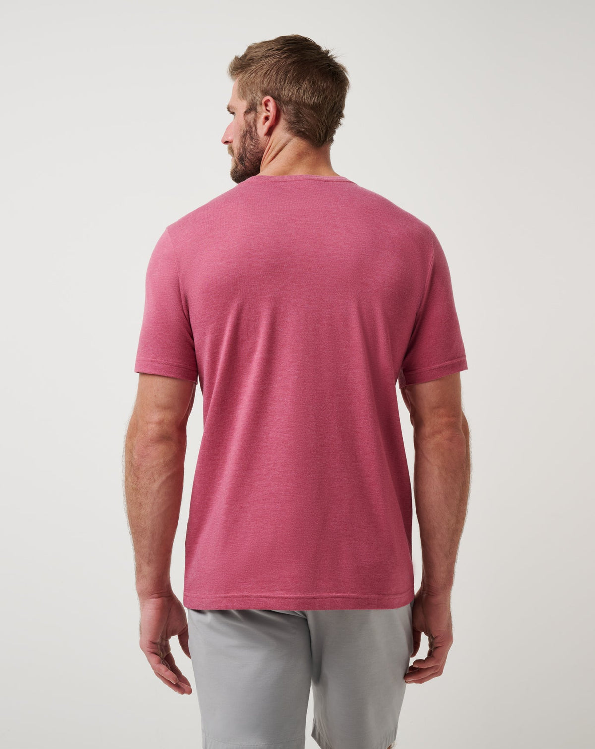 Minnesota Twins Sunset Slam 2.0 Tee Heather Red | Travis Mathew Essential