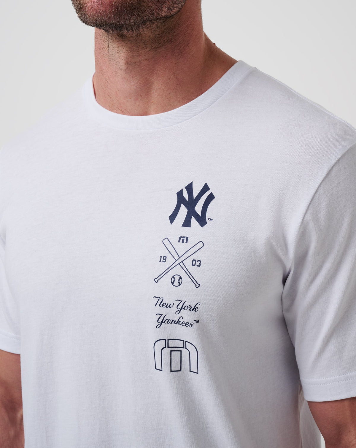 New York Yankees Sunset Slam 2.0 Tee White | Travis Mathew Best Seller
