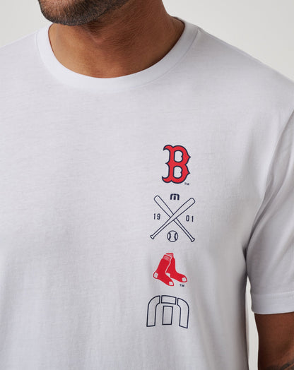Boston Red Sox Sunset Slam 2.0 Tee White | Travis Mathew Deals