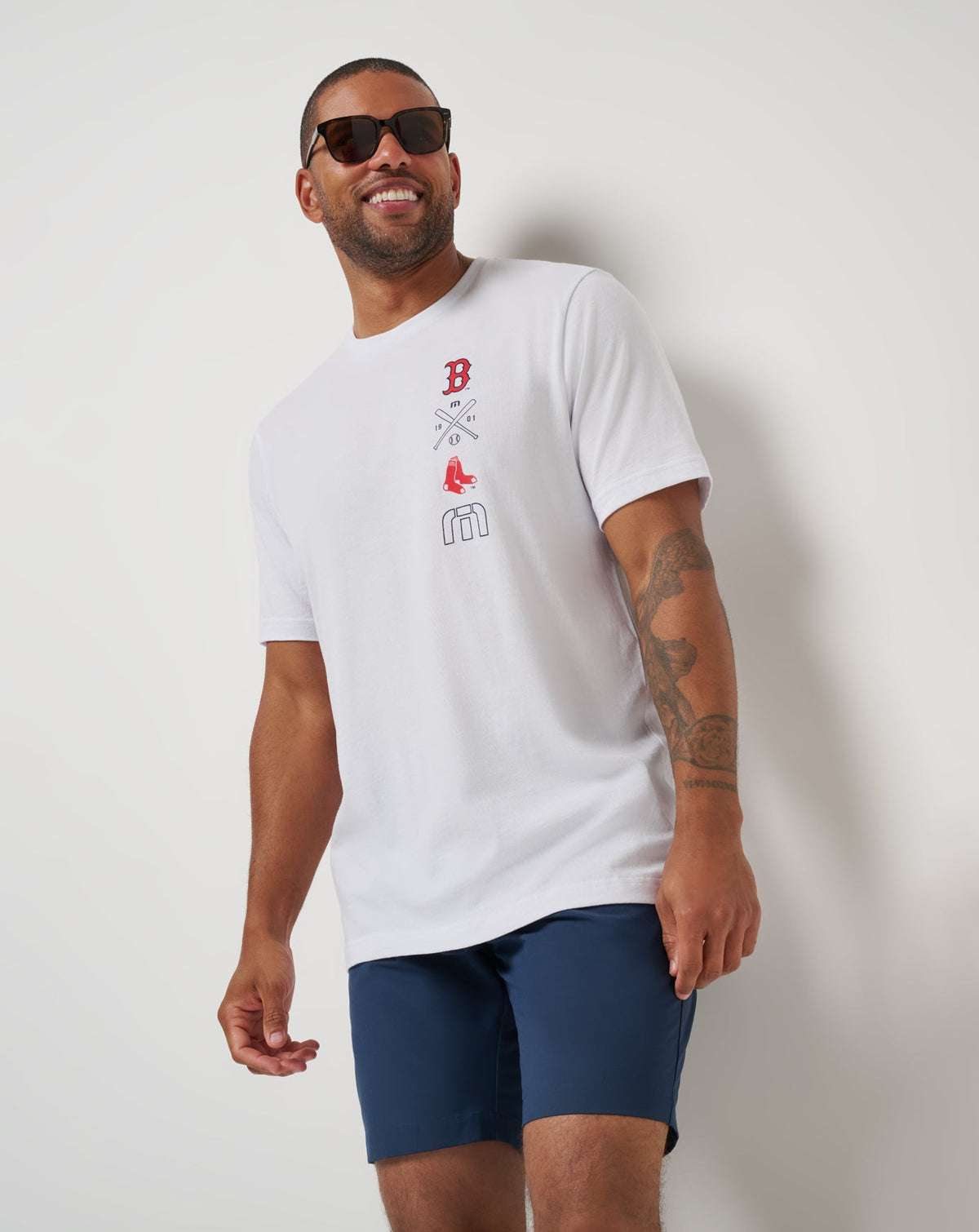 Boston Red Sox Sunset Slam 2.0 Tee White | Travis Mathew Deals