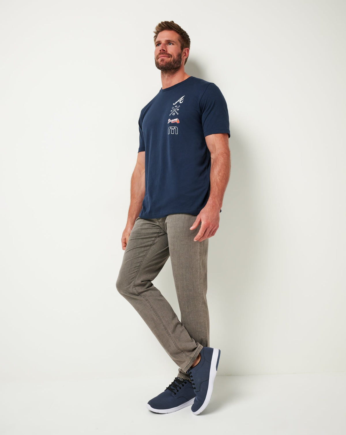 Atlanta Braves Sunset Slam Tee Total Eclipse | Travis Mathew Trending