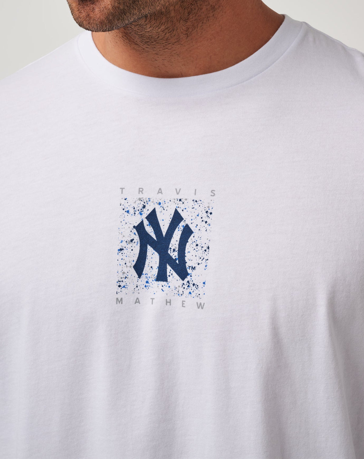 New York Yankees In The Dugout Tee White | Travis Mathew Best Seller
