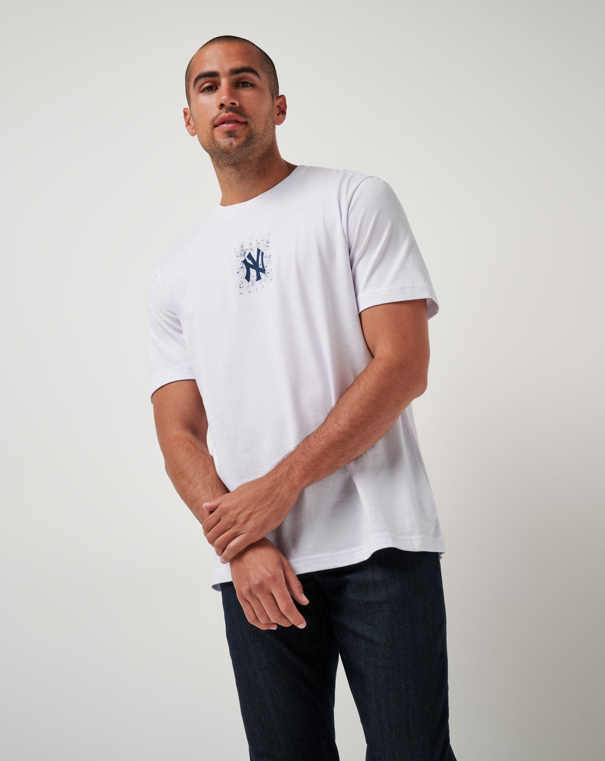 New York Yankees In The Dugout Tee White | Travis Mathew Best Seller