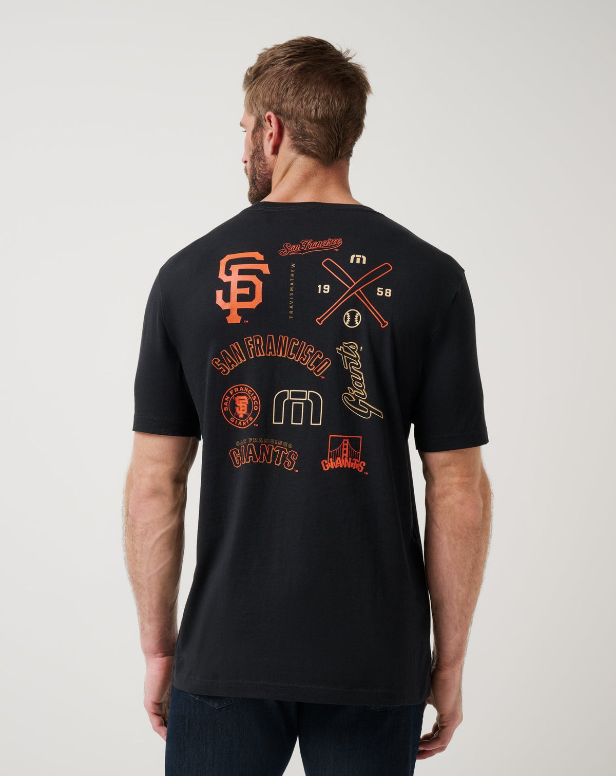 San Francisco Giants Friendly Rivalry Tee Black | Travis Mathew Popular
