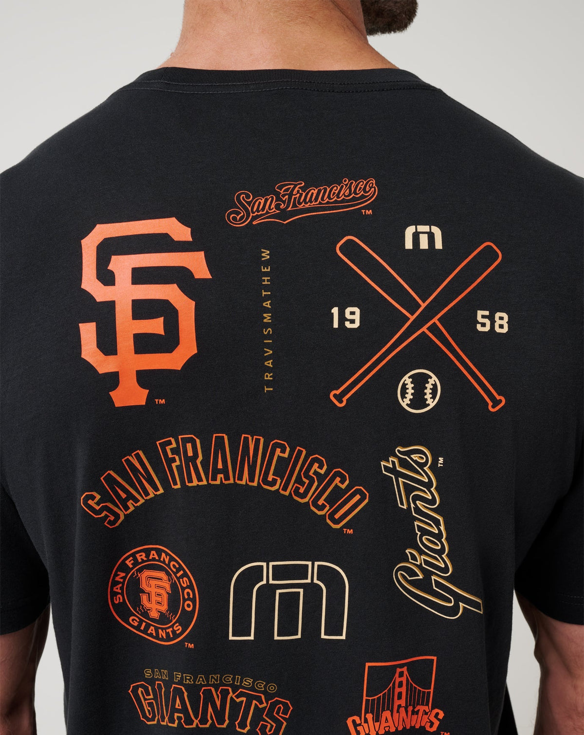 San Francisco Giants Friendly Rivalry Tee Black | Travis Mathew Popular