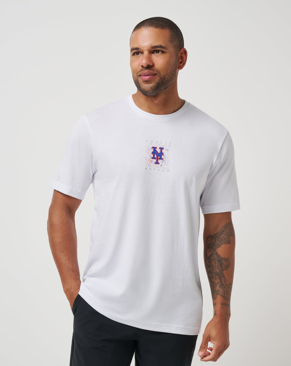 New York Mets In The Dugout 2.0 Tee White | Travis Mathew Latest