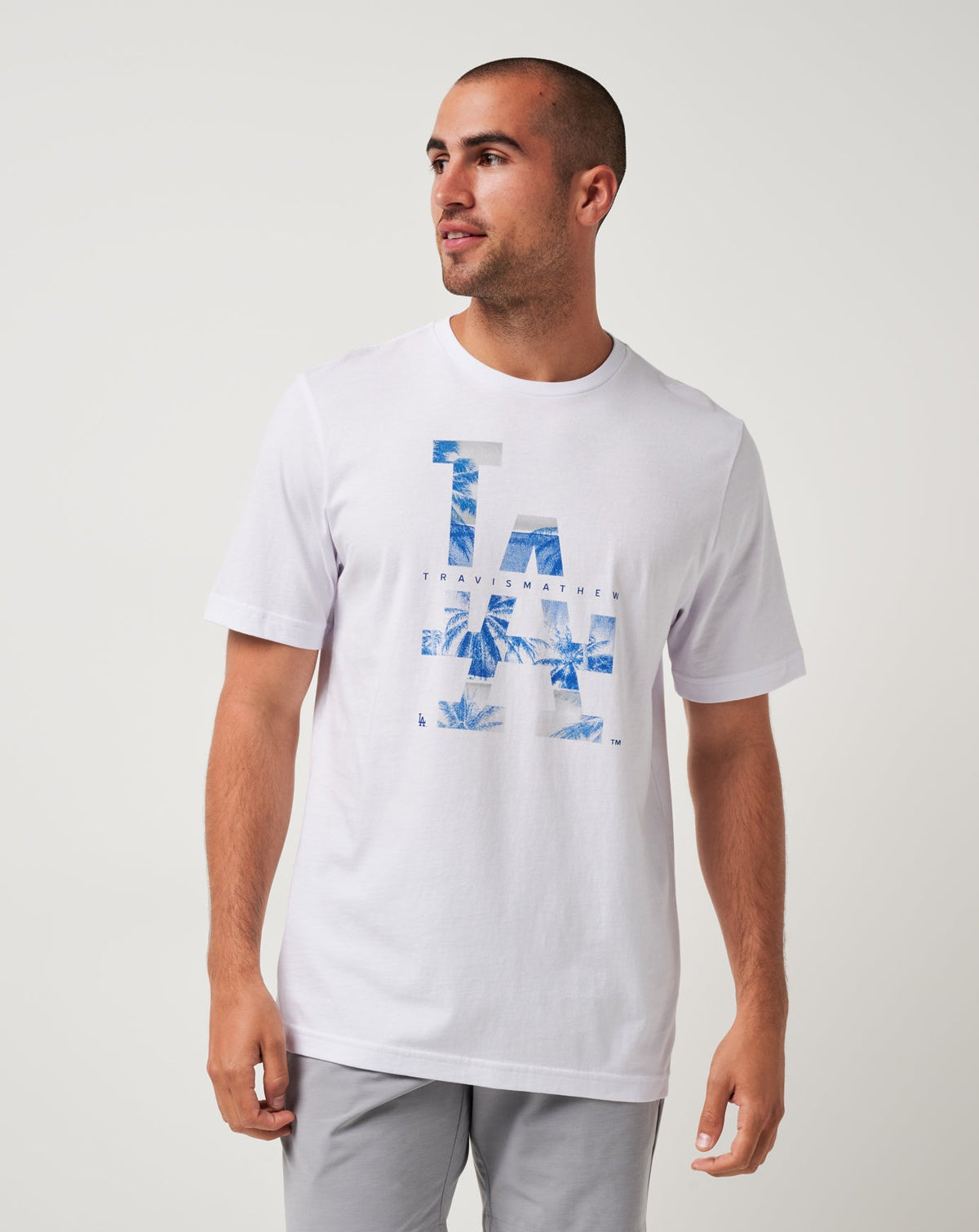 Los Angeles Dodgers Bleacher Breeze Tee White | Travis Mathew Value