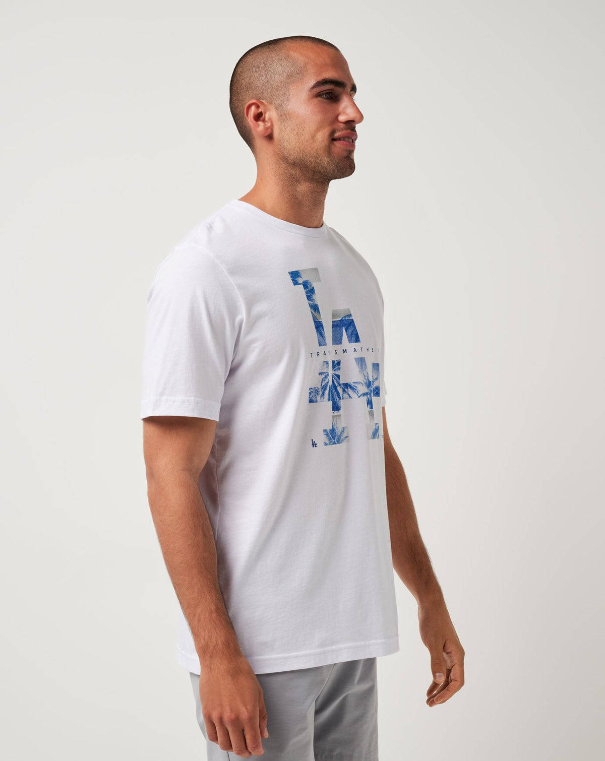 Los Angeles Dodgers Bleacher Breeze Tee White | Travis Mathew Value